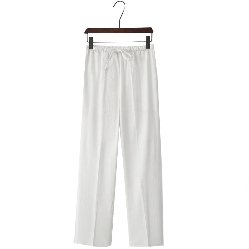 Linen Casual Pants Oversized Pants Male