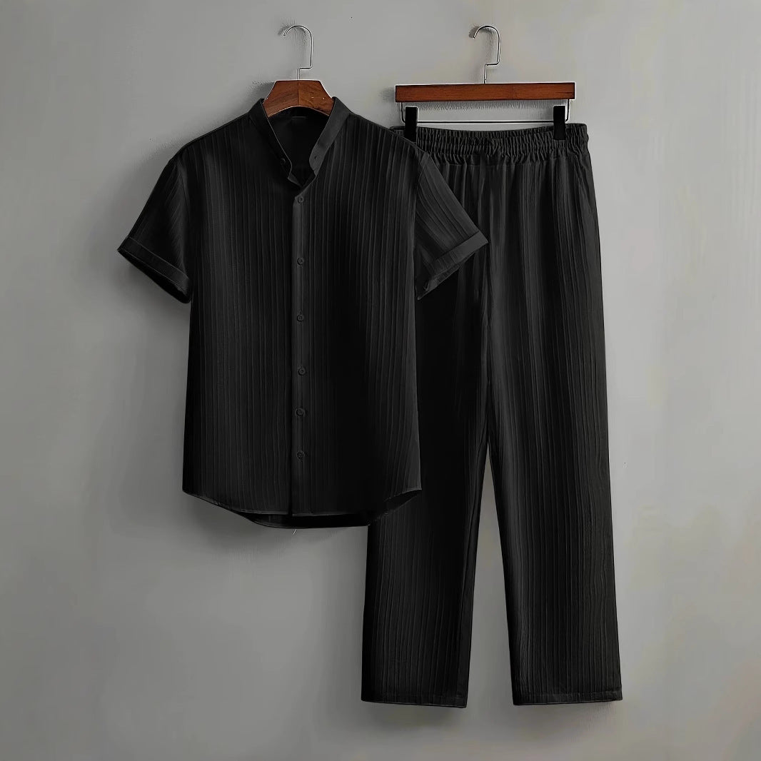 Men's Casual Multi-color Beach Short Sleeve Suit