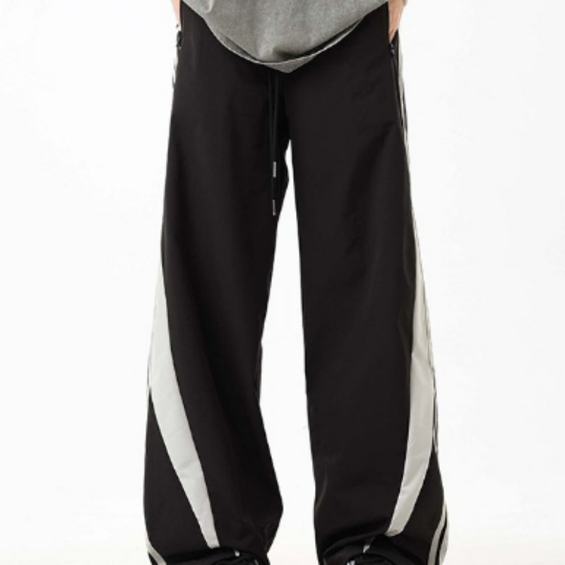 American Retro Striped Sweatpants For Men And Women