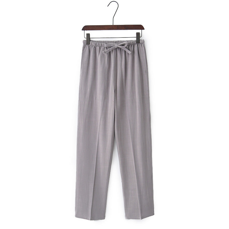 Linen Casual Pants Oversized Pants Male