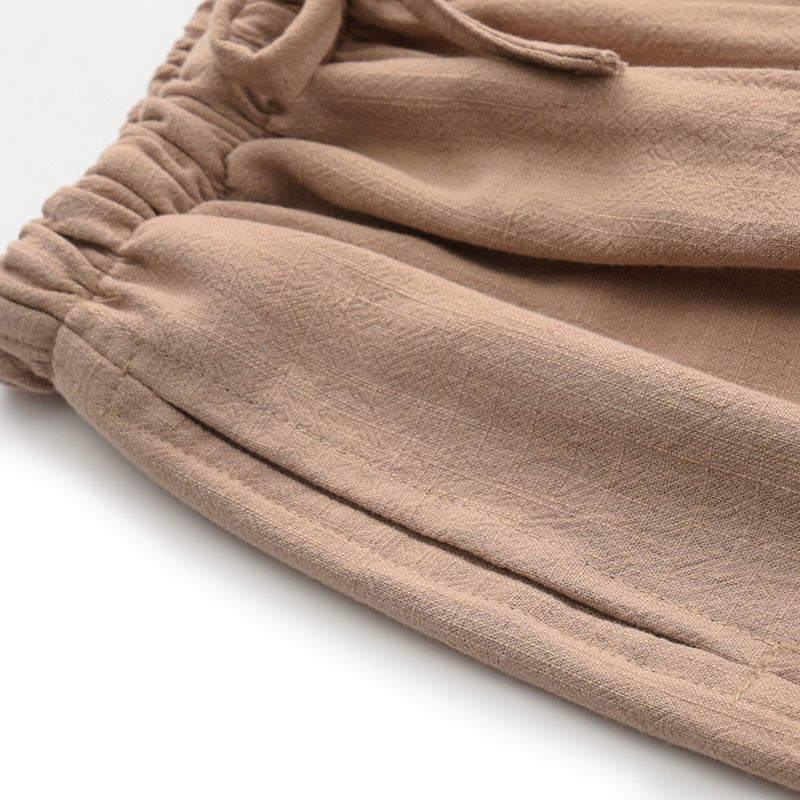 Linen Casual Pants Oversized Pants Male