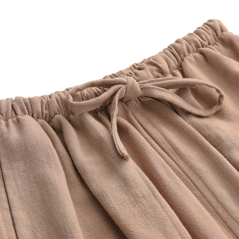 Linen Casual Pants Oversized Pants Male