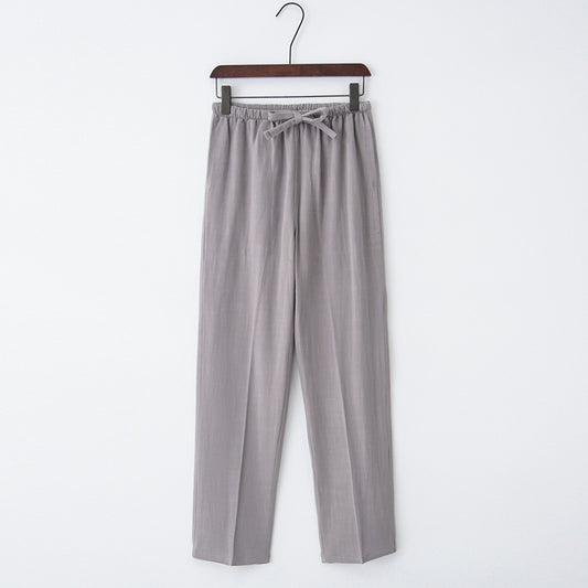 Linen Casual Pants Oversized Pants Male