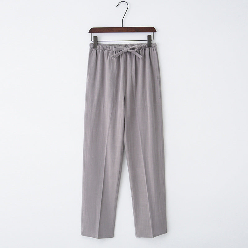 Linen Casual Pants Oversized Pants Male