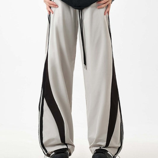 American Retro Striped Sweatpants For Men And Women